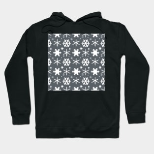 Snowflakes Gray Hoodie